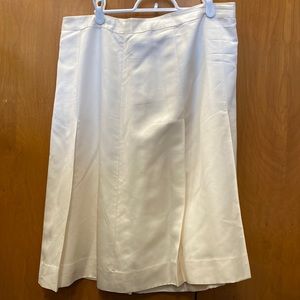 Banana Republic White Medium-Length Skirt